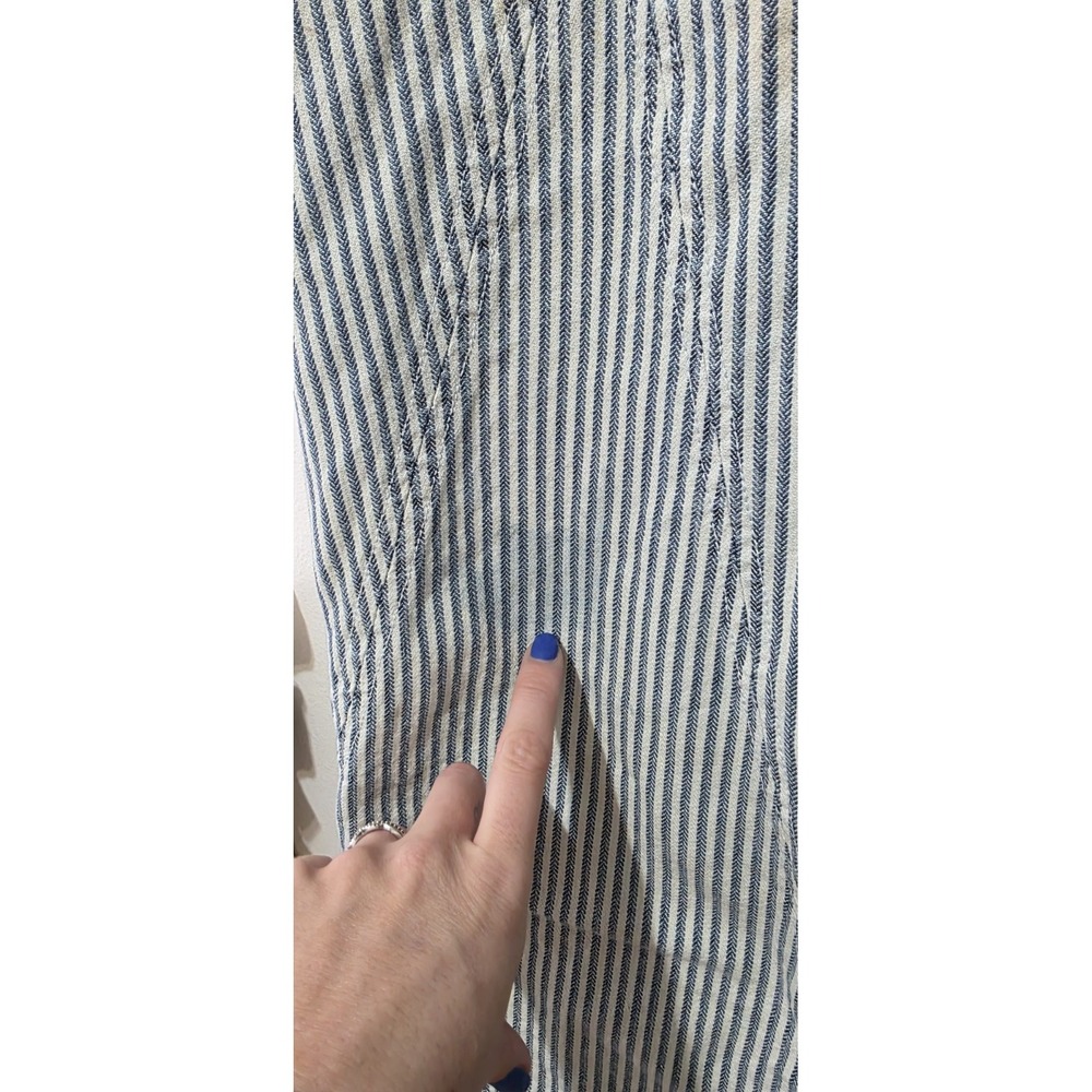 Free People Bendita Midi Dress Sz L Button Denim Womans Beach Cottage Pockets - Picture 5 of 14